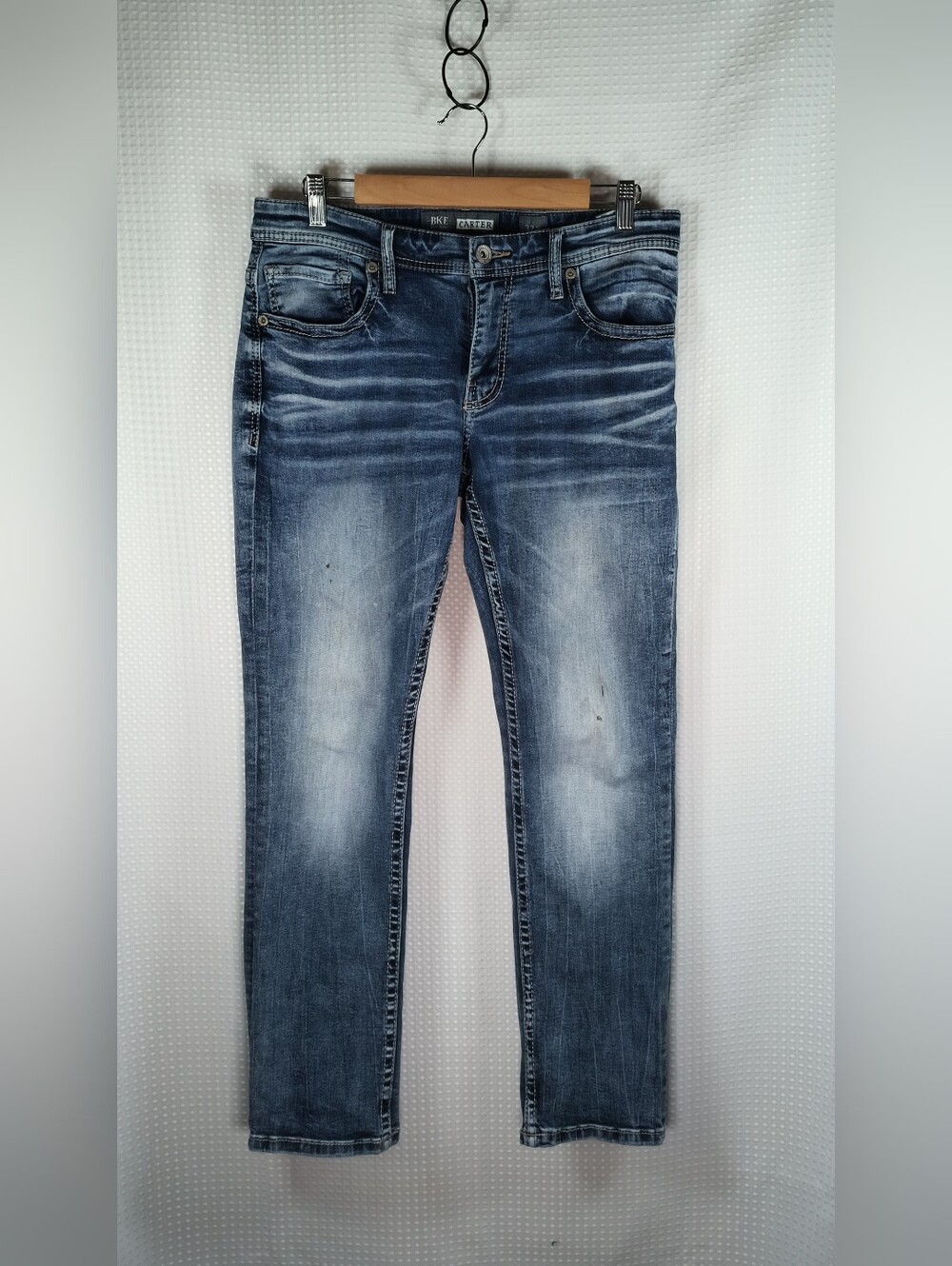 BKE Denim Men's Carter Straight Leg Jeans Grunge size 32 Short